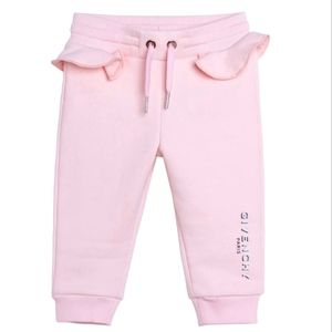 NWT$246 Givenchy Enfant Pink Logo Cotton Bottoms SweatPants 6M